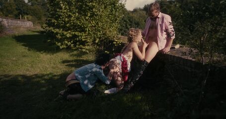 Curly Threesome Romp